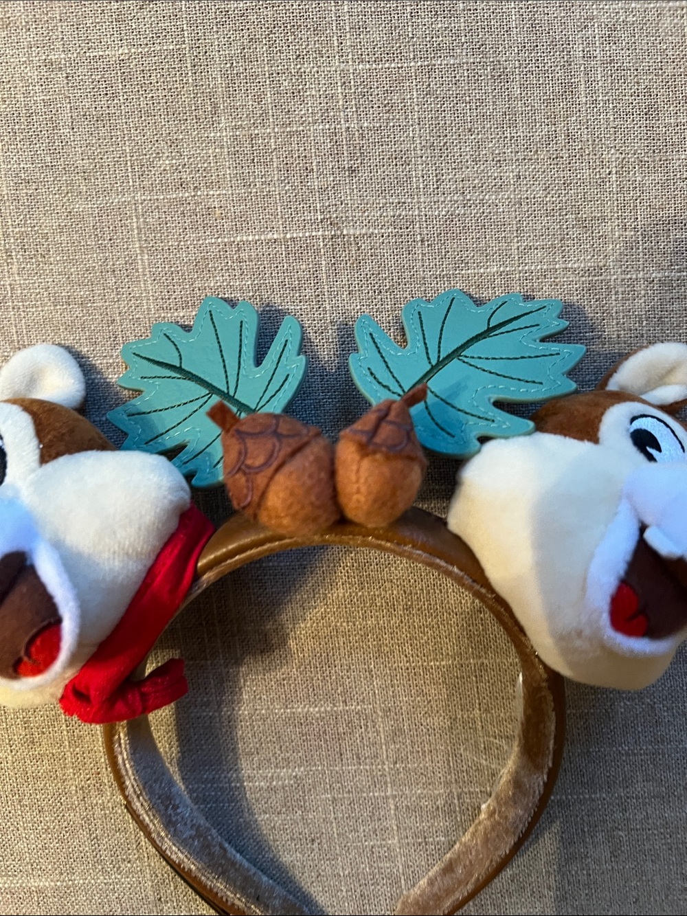 Loungefly Chip 'n' Dale Plush Fort Wilderness Mickey Ear Headband - Picture 3 of 7